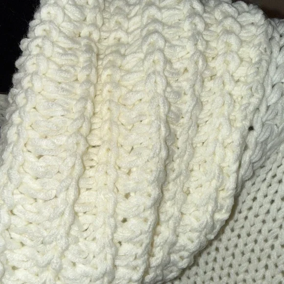 Miracle Cream Cowl Neck Cable knit Sweater - Picture 9 of 9